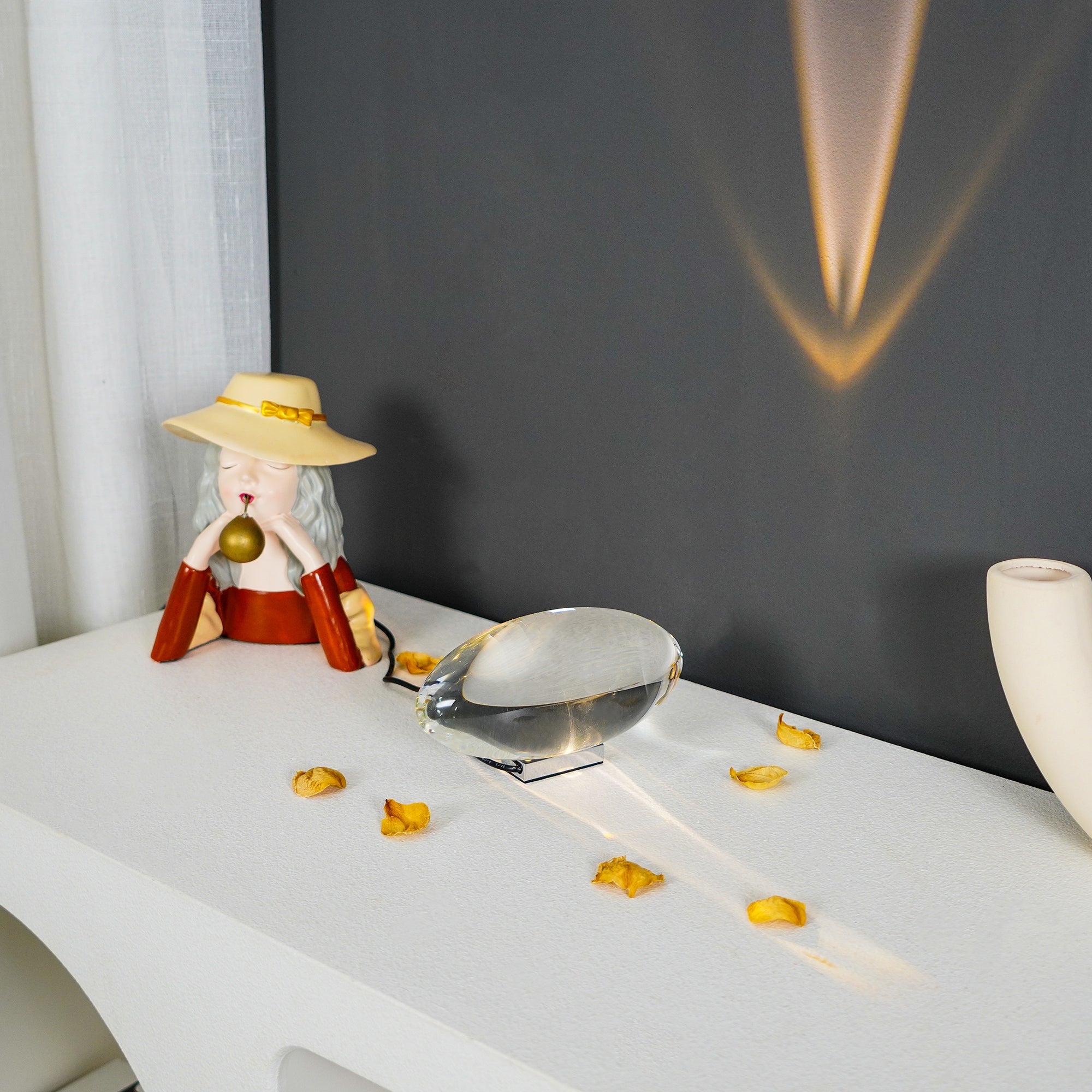 Ovale Kristall Tischleuchte | LED