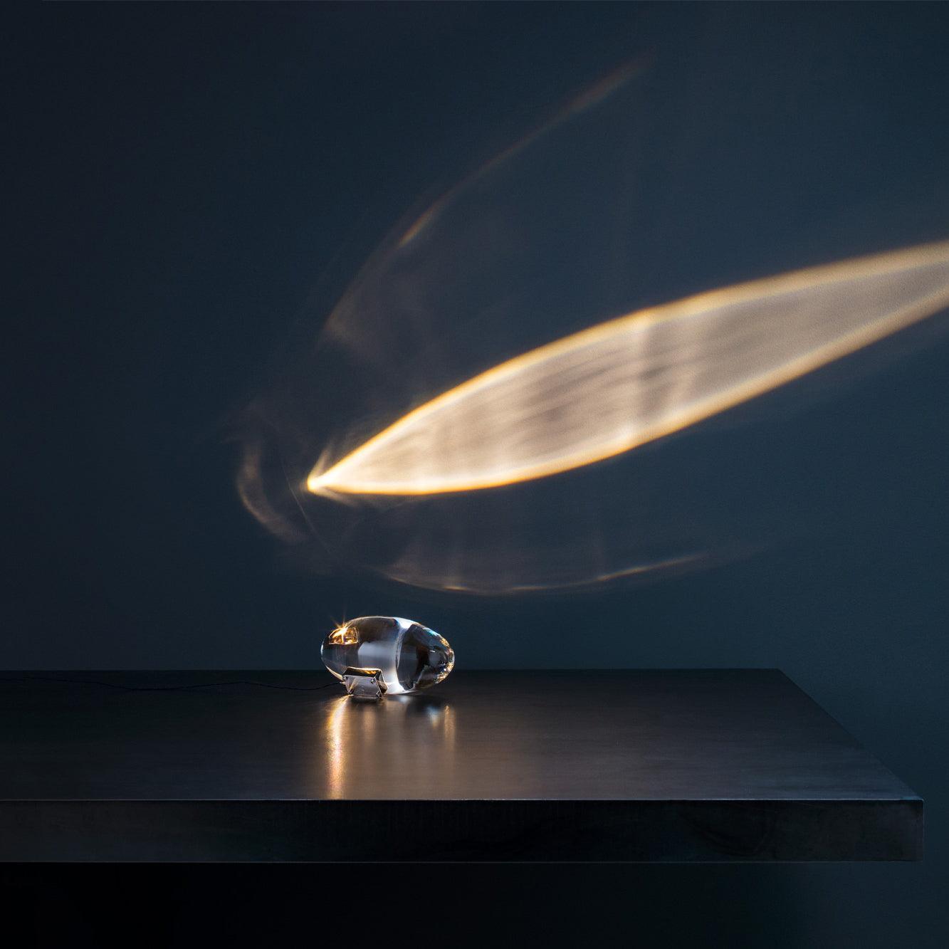 Ovale Kristall Tischleuchte | LED
