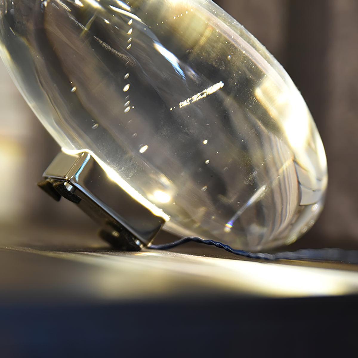 Ovale Kristall Tischleuchte | LED