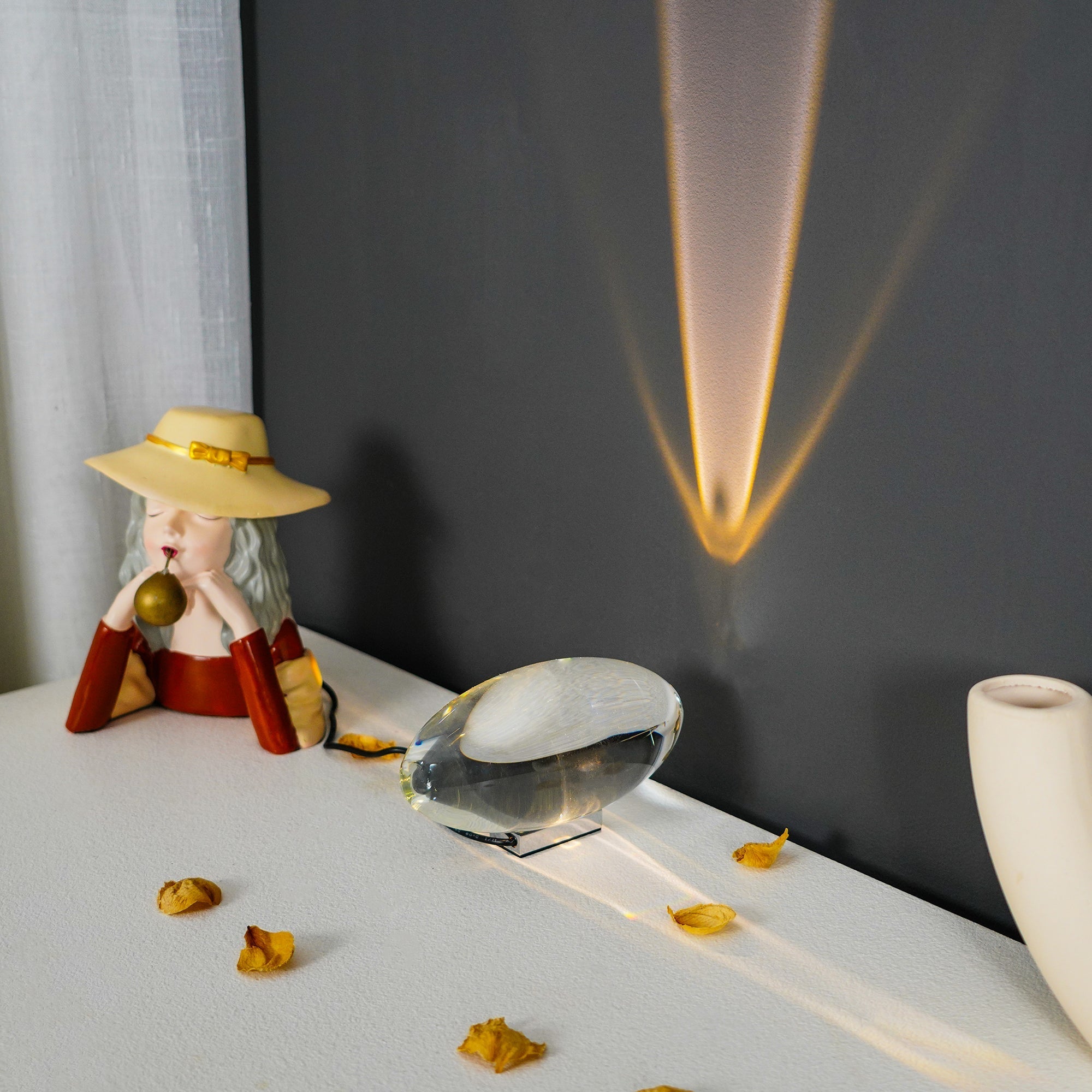 Ovale Kristall Tischleuchte | LED