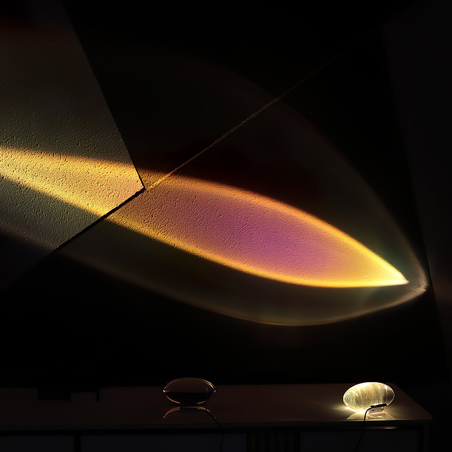 Ovale Kristall Tischleuchte | LED