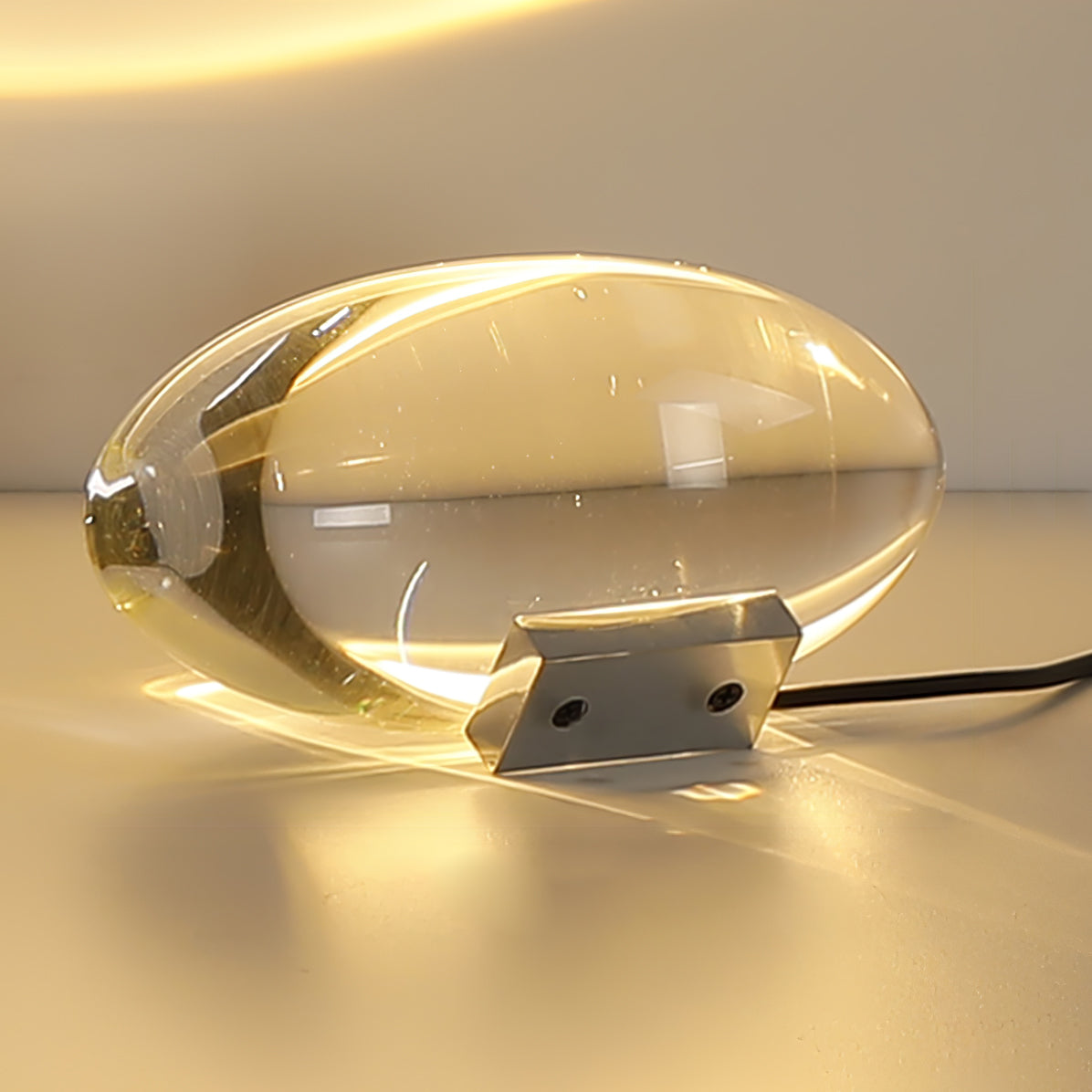 Ovale Kristall Tischleuchte | LED