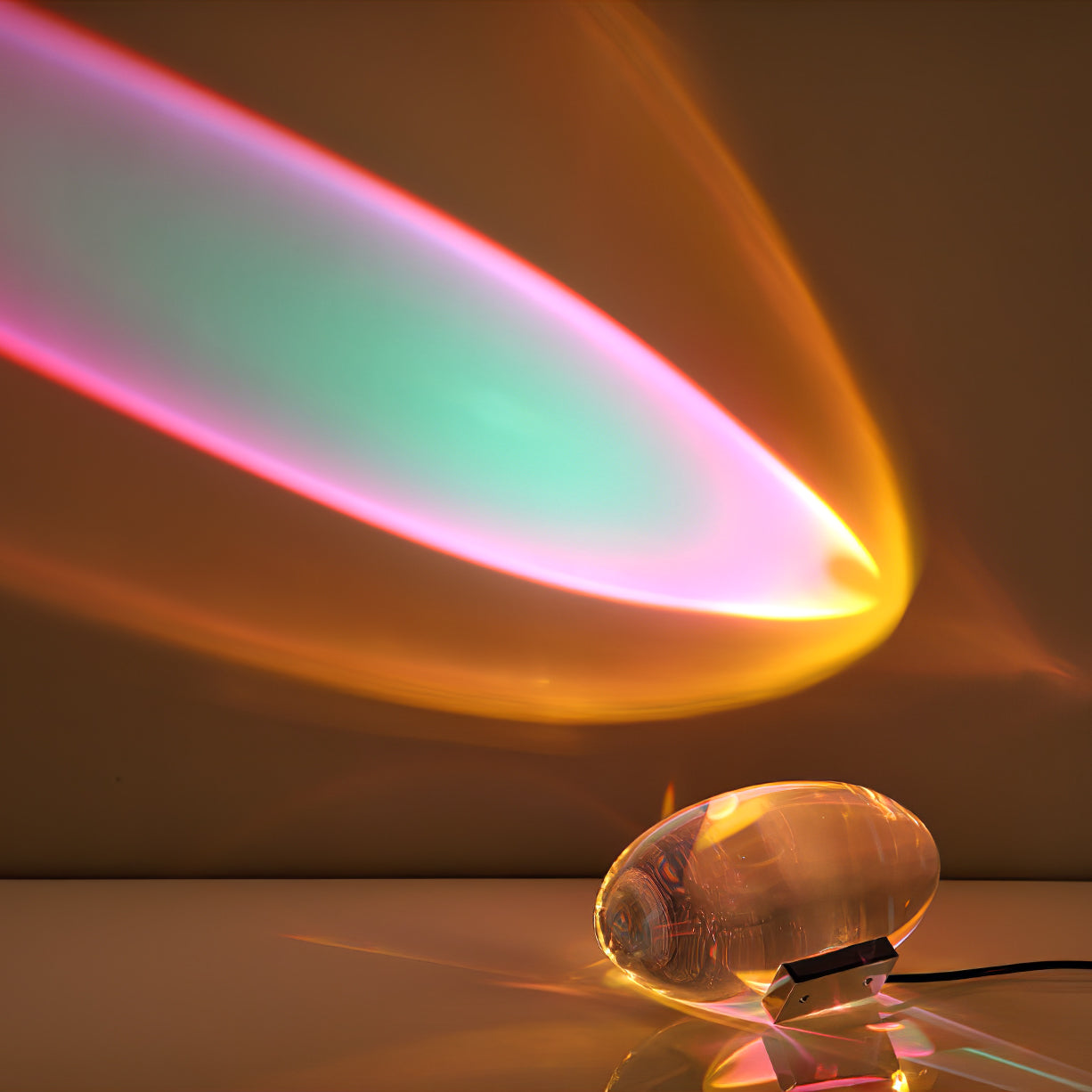 Ovale Kristall Tischleuchte | LED