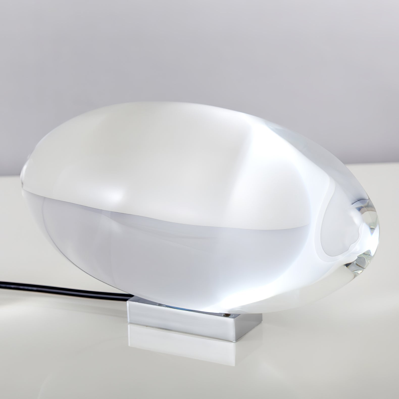 Ovale Kristall Tischleuchte | LED