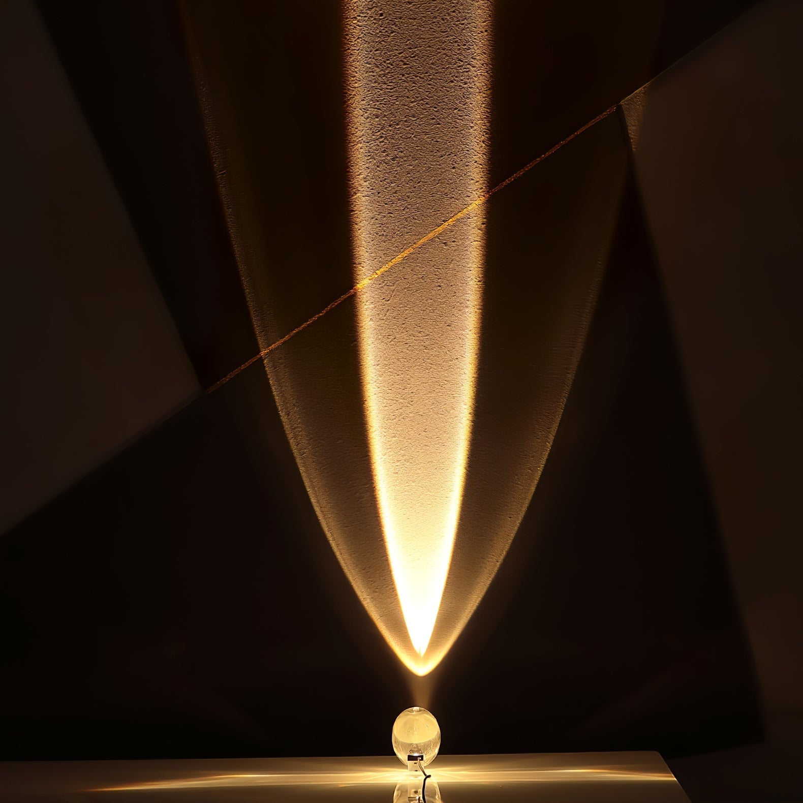 Ovale Kristall Tischleuchte | LED
