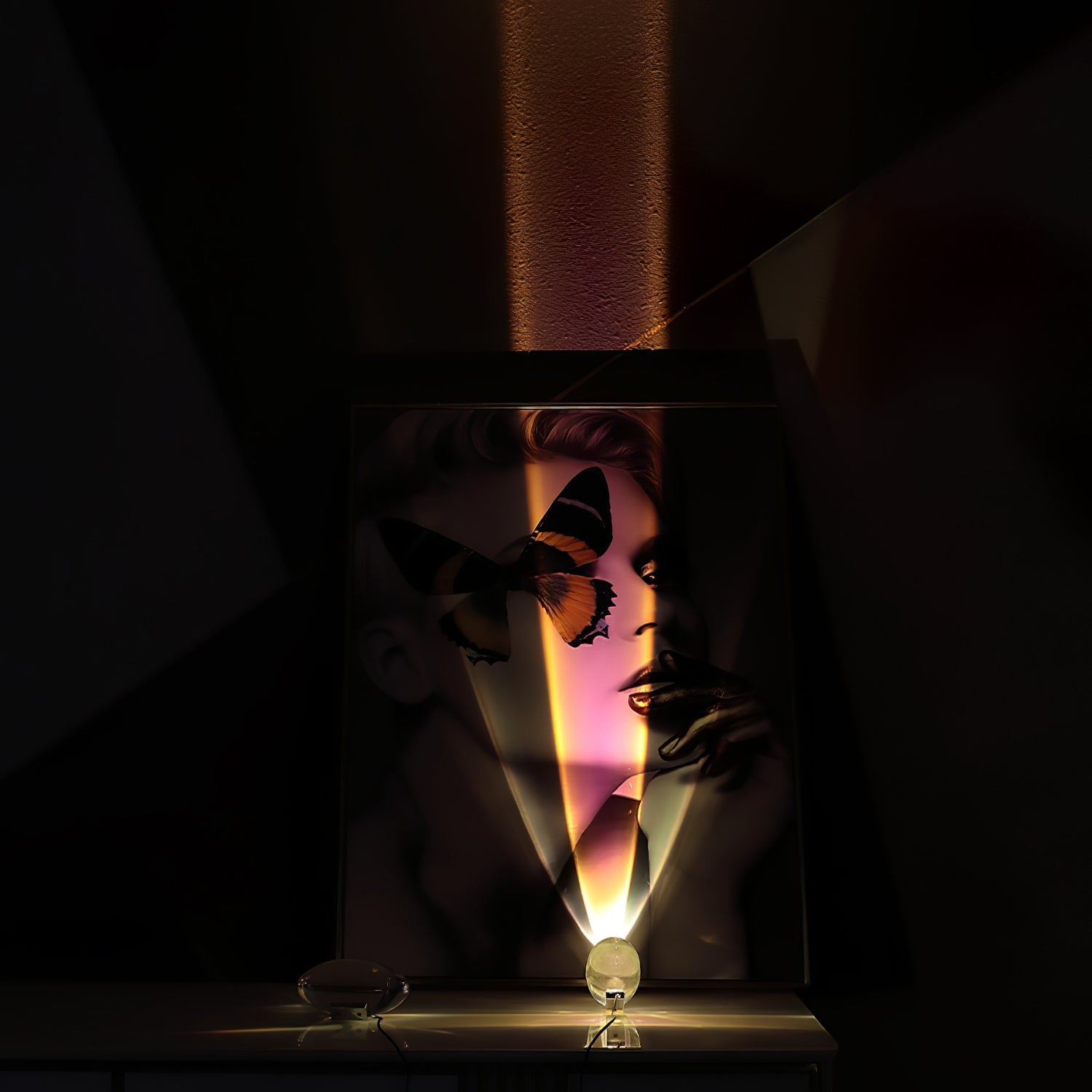 Ovale Kristall Tischleuchte | LED