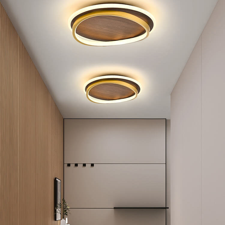LED-Deckenleuchte mit geometrischem Ringdesign