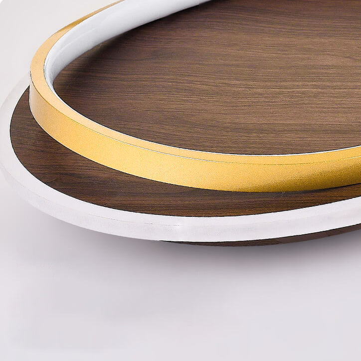 LED-Deckenleuchte mit geometrischem Ringdesign