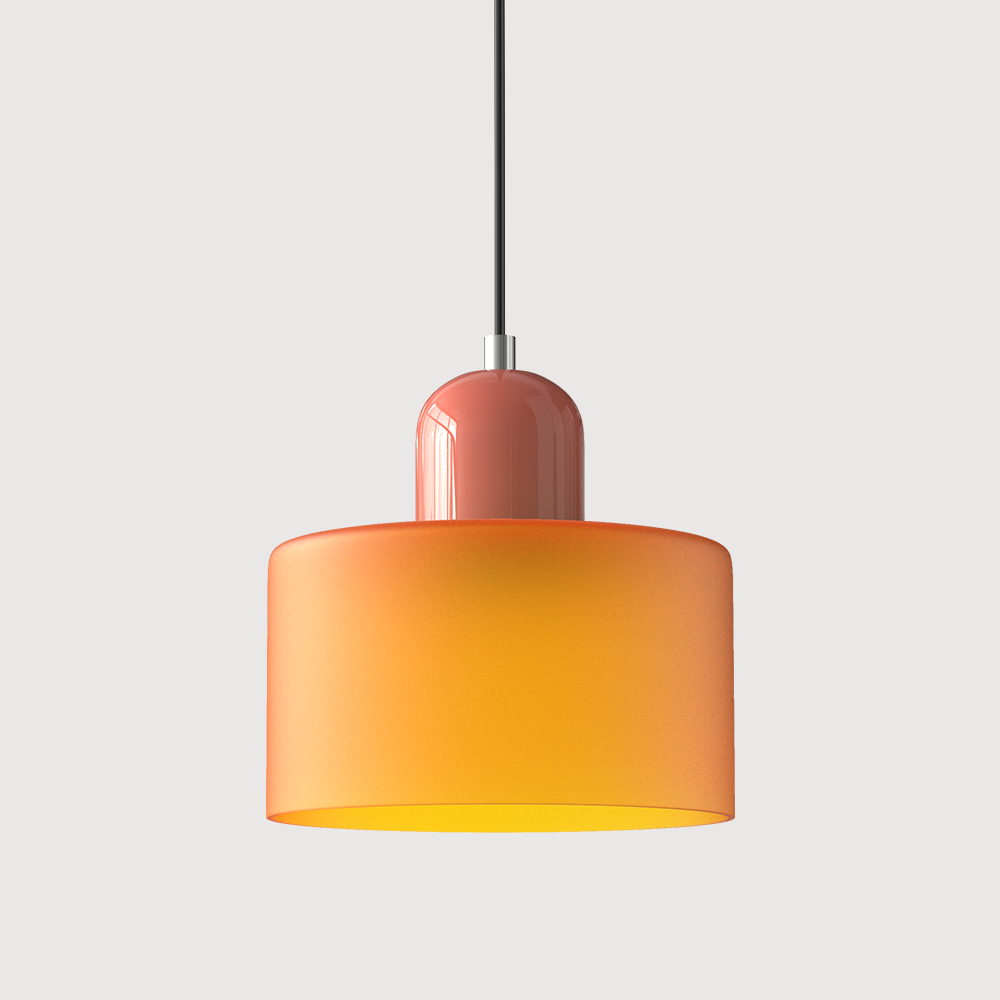 Pendelleuchte aus farbigem Glas | LED