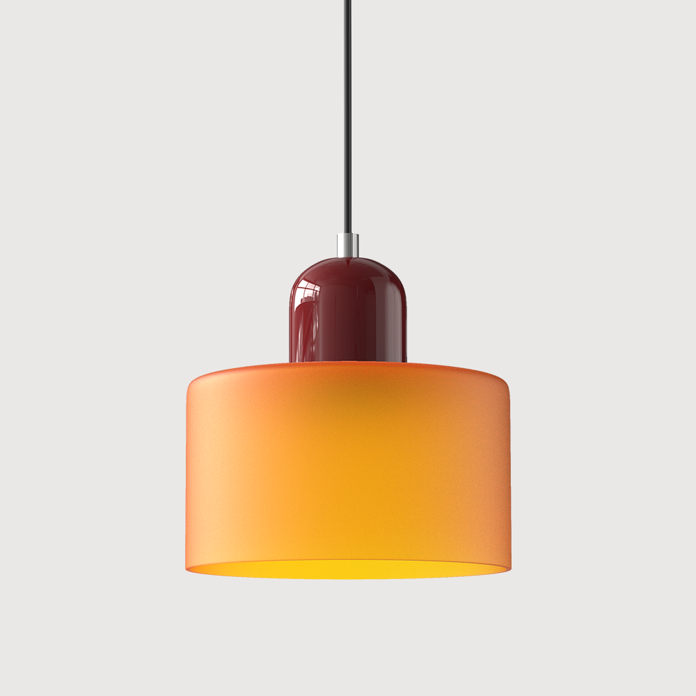 Pendelleuchte aus farbigem Glas | LED