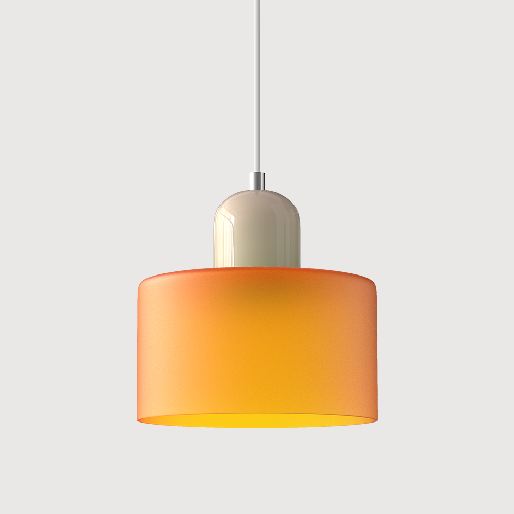 Pendelleuchte aus farbigem Glas | LED