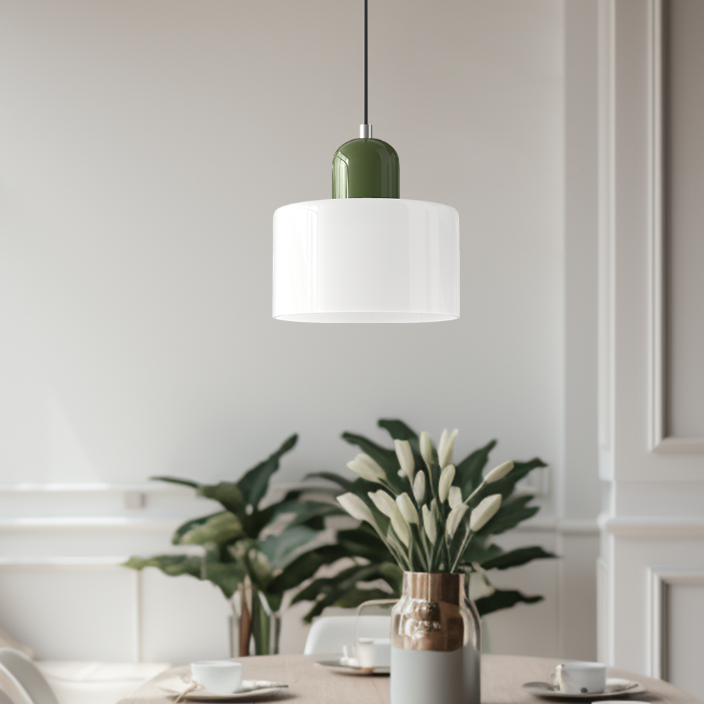 Pendelleuchte aus farbigem Glas | LED