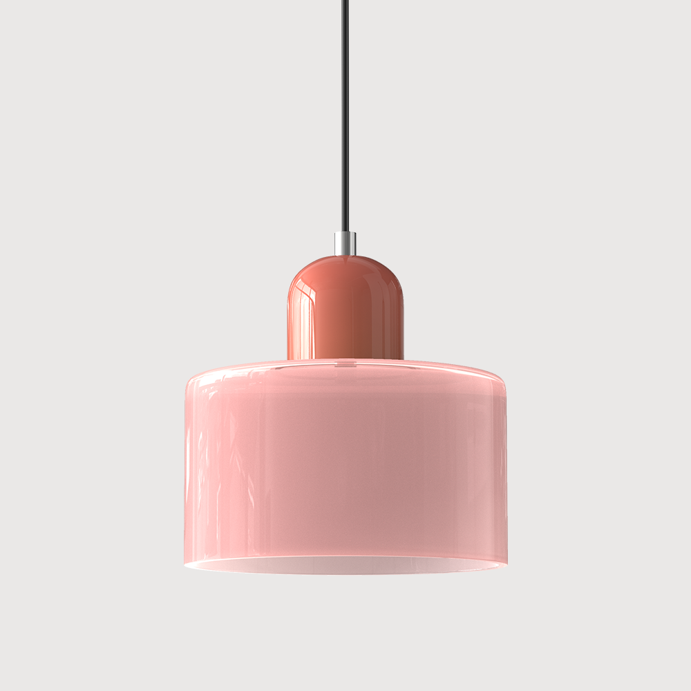 Pendelleuchte aus farbigem Glas | LED