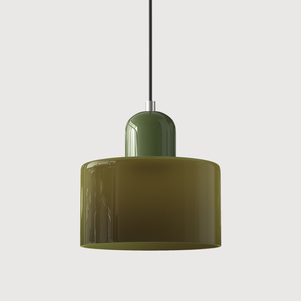 Pendelleuchte aus farbigem Glas | LED
