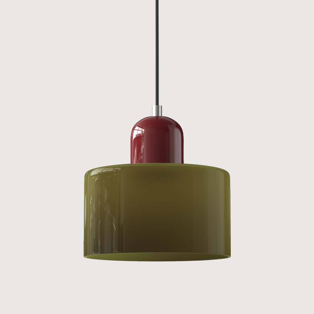 Pendelleuchte aus farbigem Glas | LED