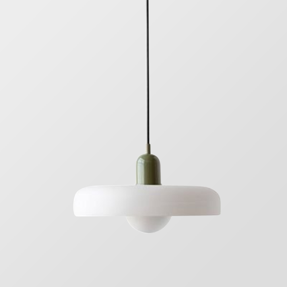 Pendelleuchte mit Glasschirm