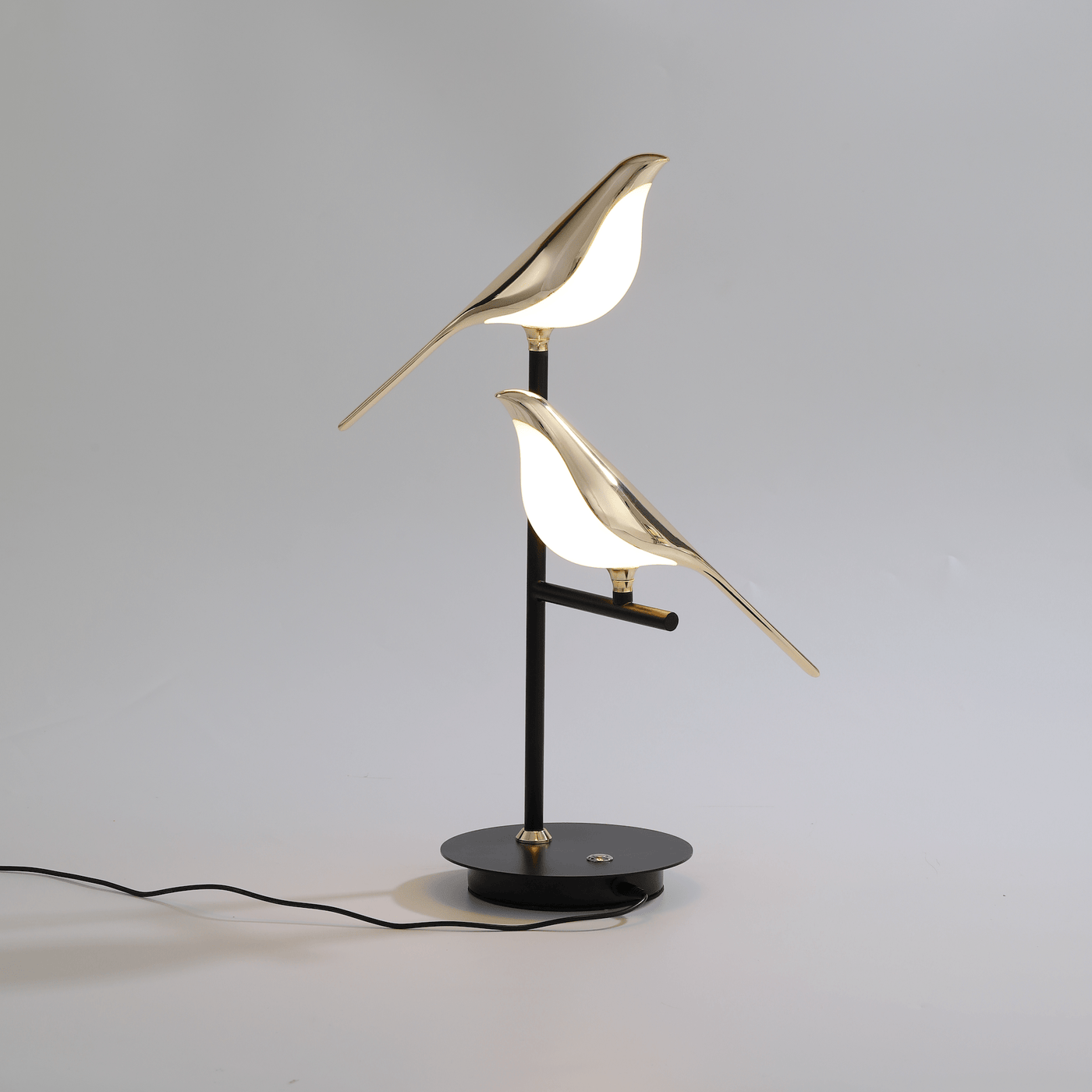 Ästhetische Tischleuchte Goldener Vogel | LED