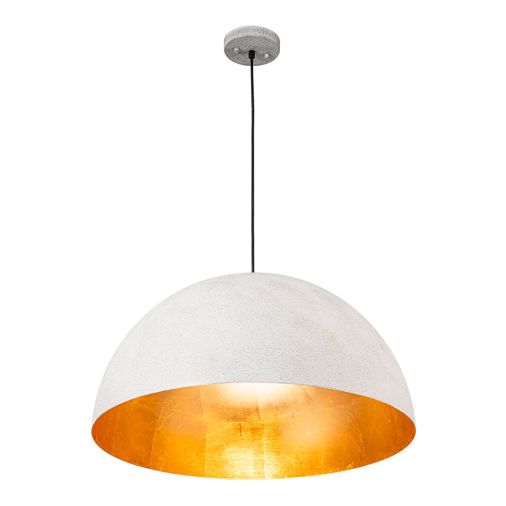 Pendelleuchte mit Metallkuppelschirm