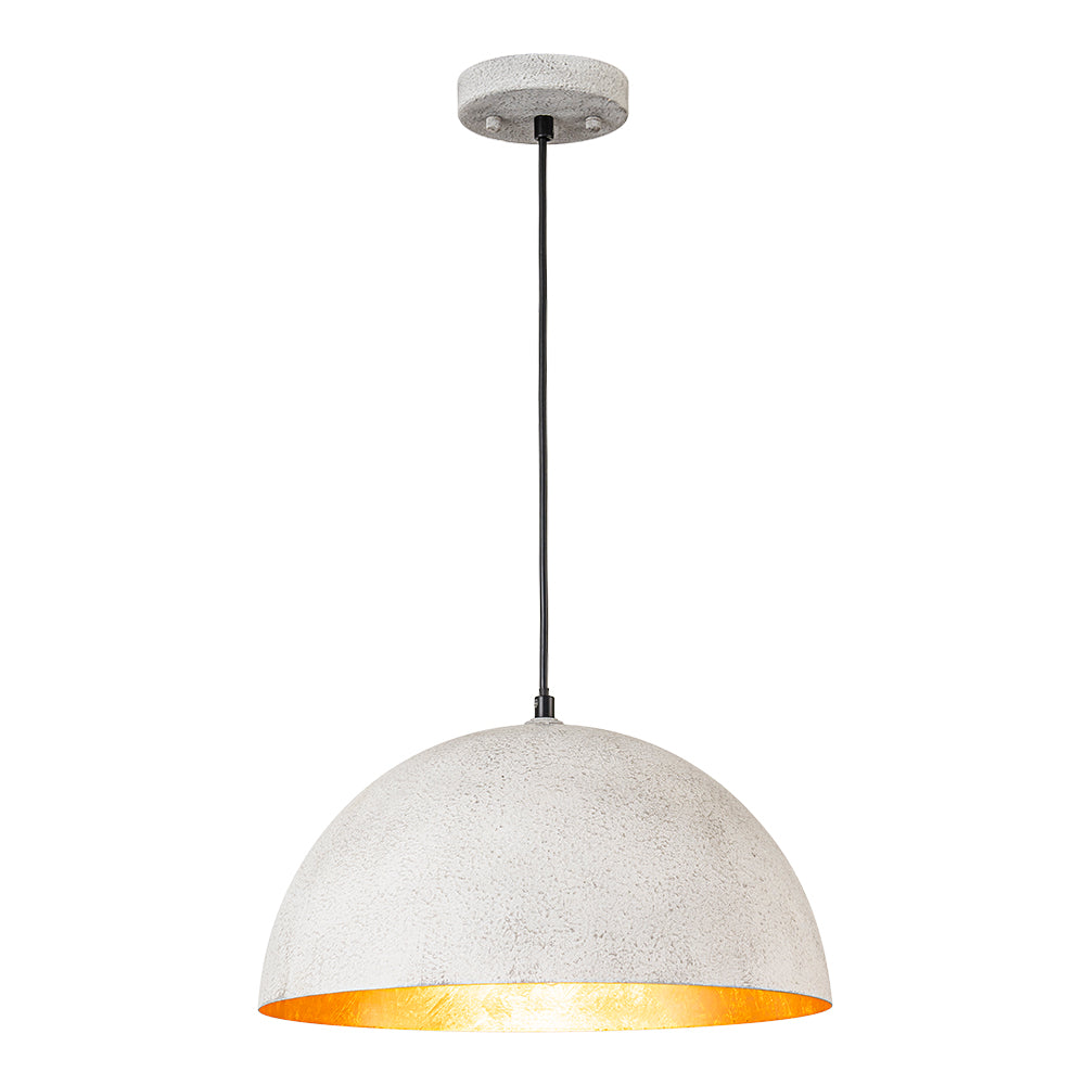 Pendelleuchte mit Metallkuppelschirm