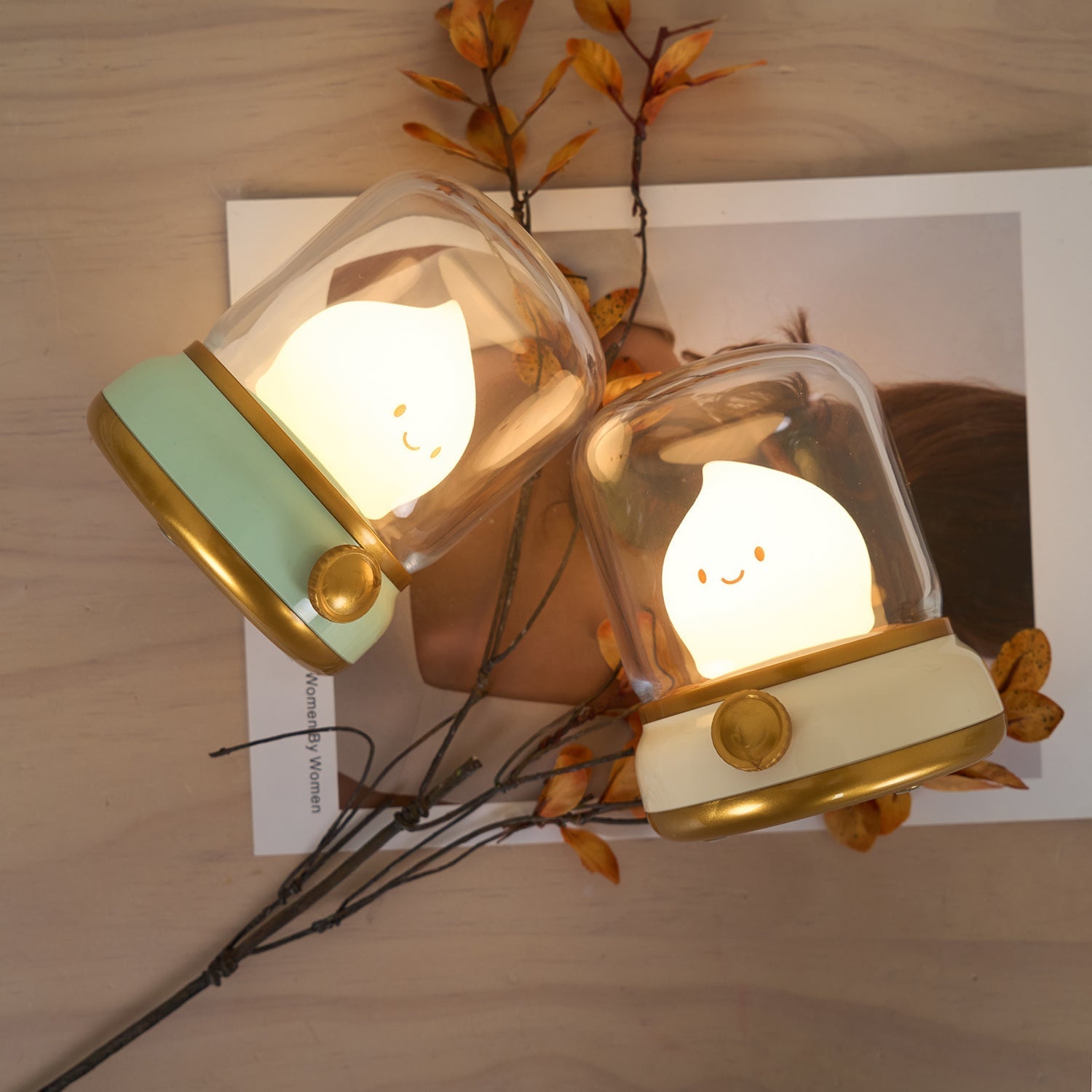 LED-Flammenfigur Tischlampe