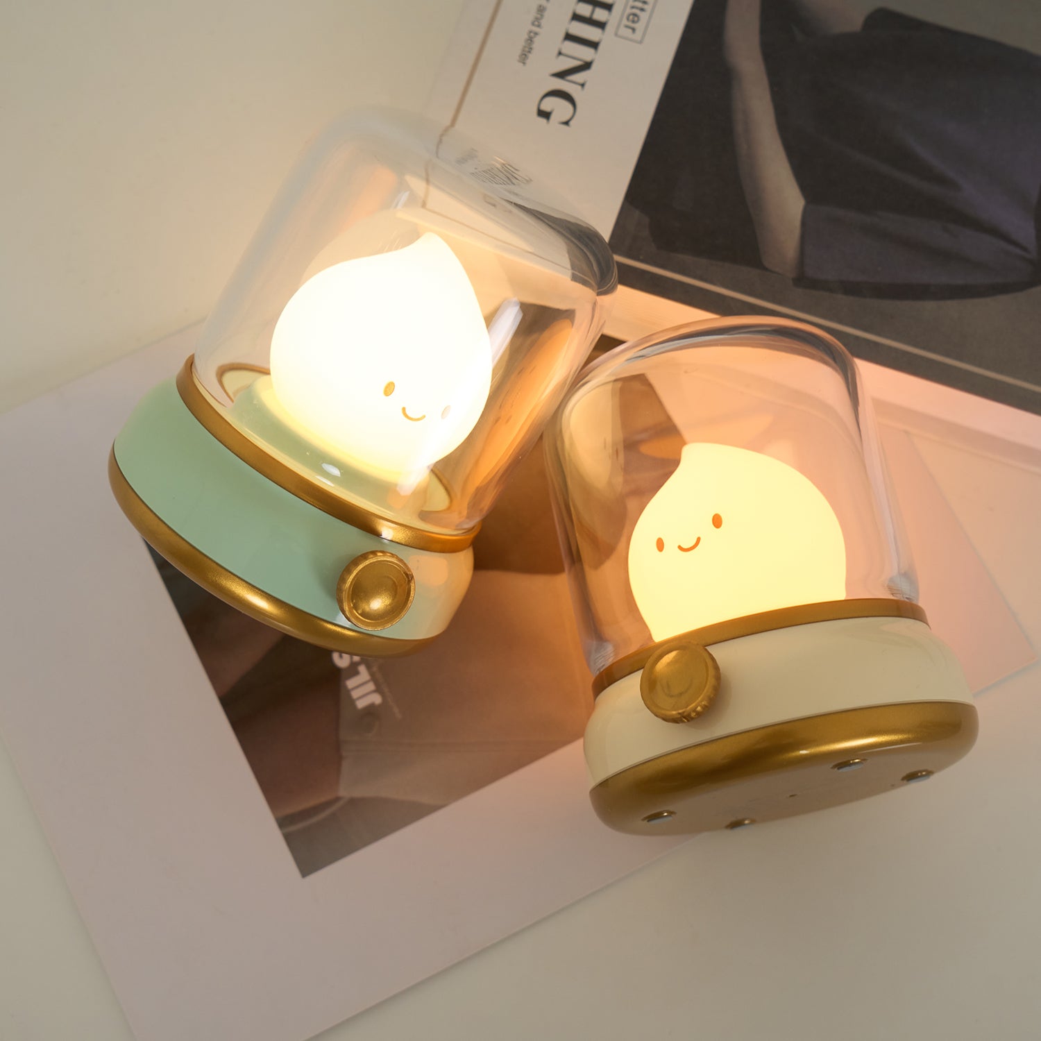 LED-Flammenfigur Tischlampe