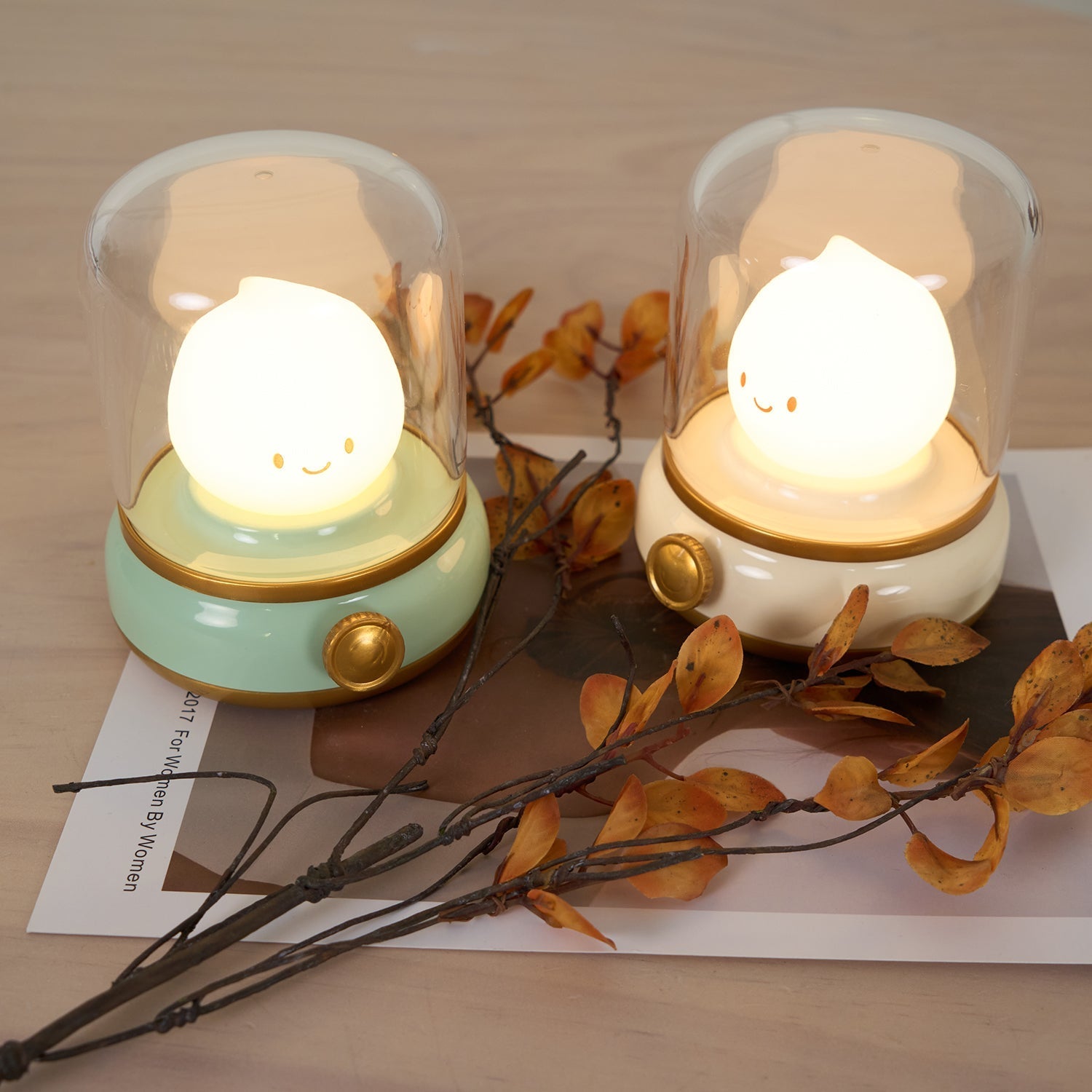 LED-Flammenfigur Tischlampe