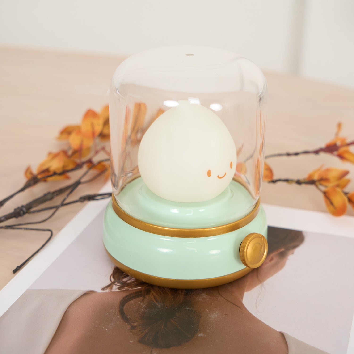 LED-Flammenfigur Tischlampe