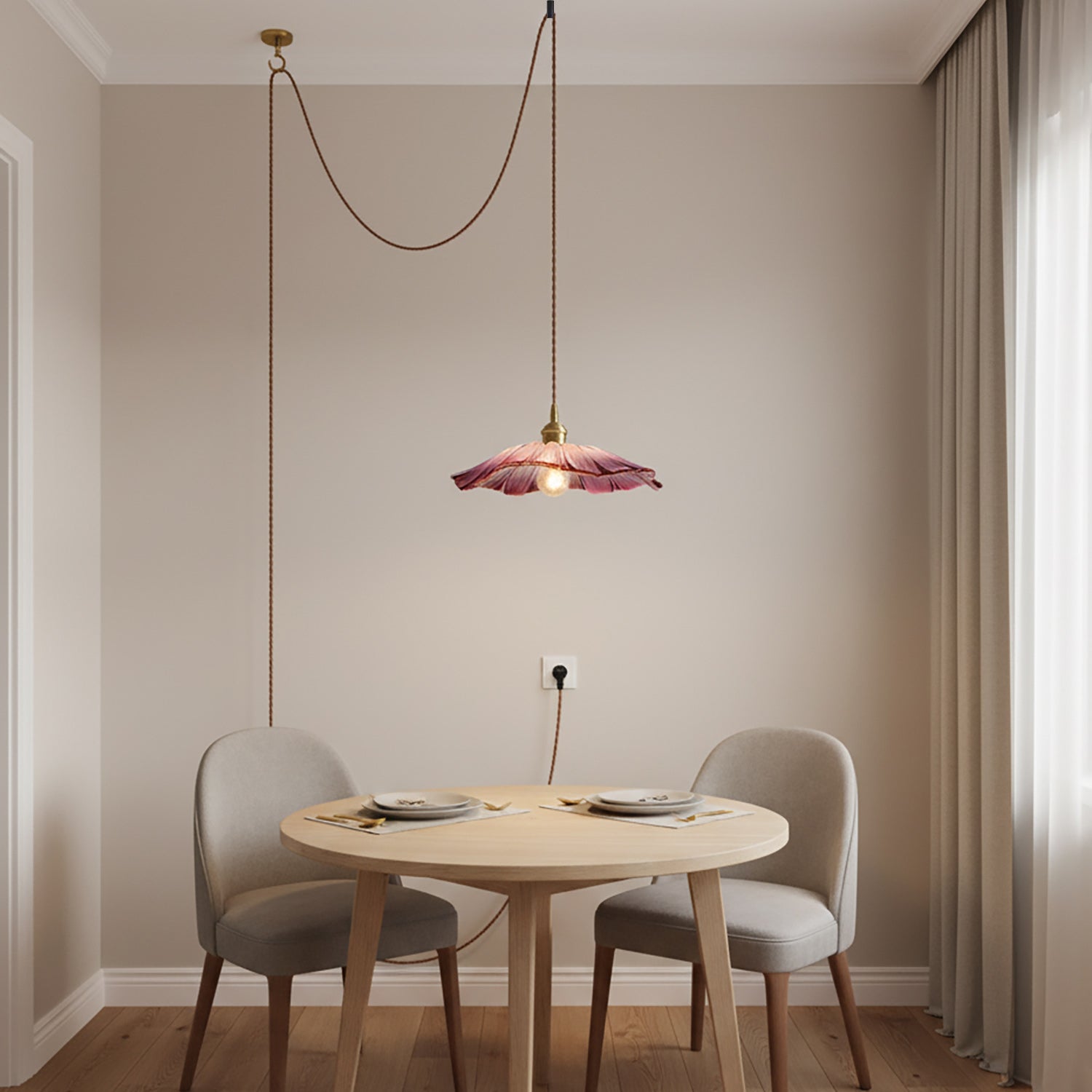 Glasblumen Pendelleuchte