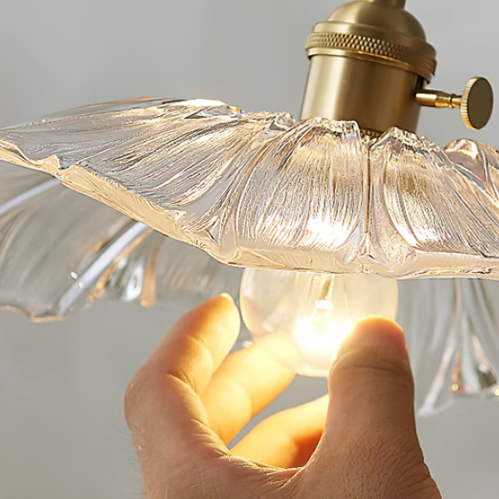 Glasblumen Pendelleuchte
