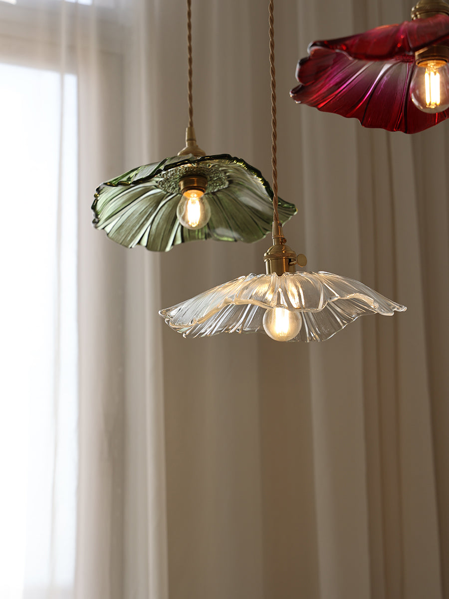 Glasblumen Pendelleuchte