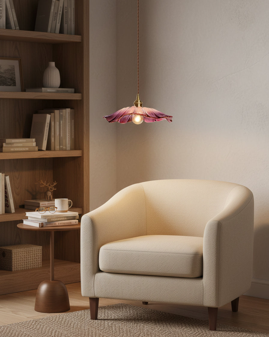 Glasblumen Pendelleuchte