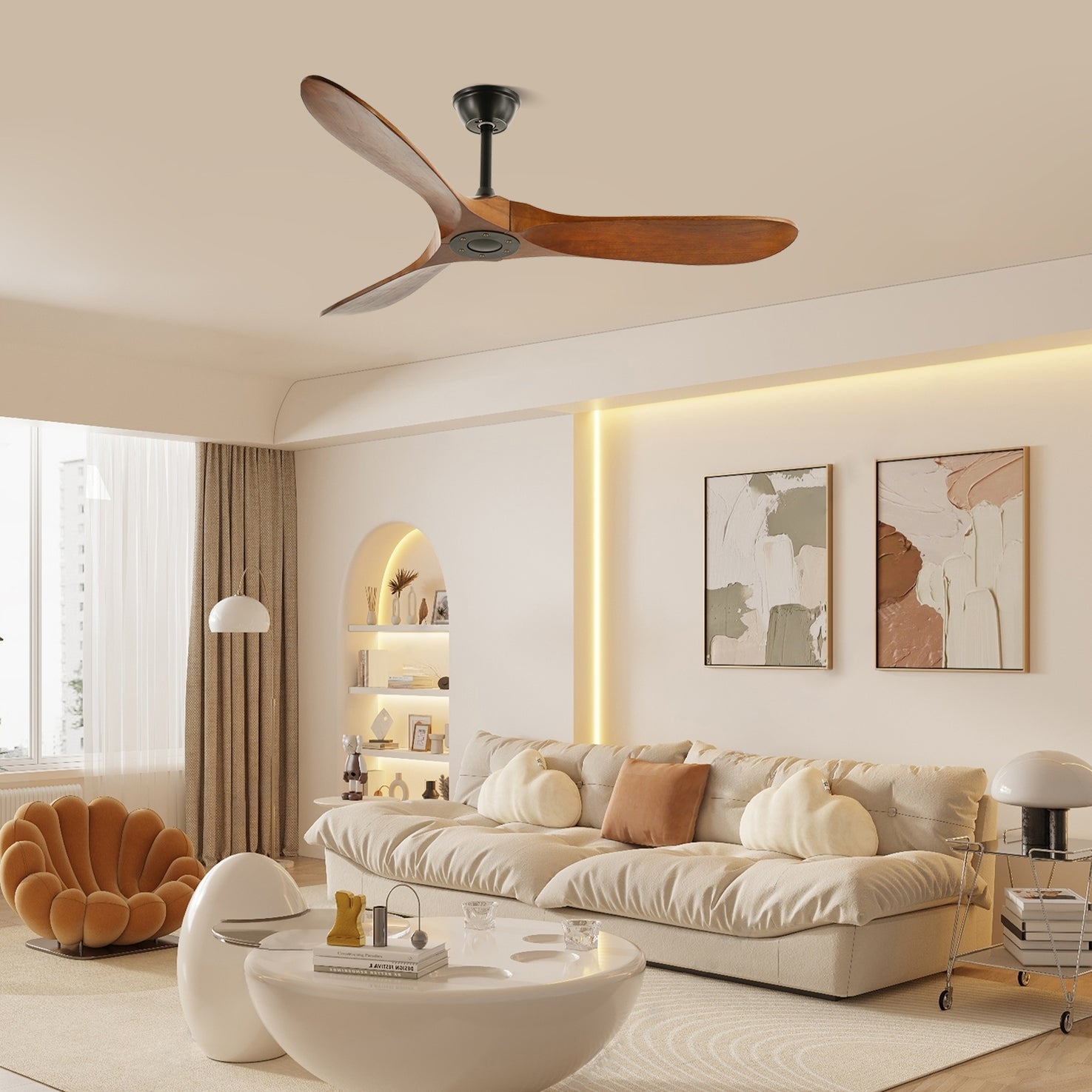 Aerodynamischer Deckenventilator für Innenräume