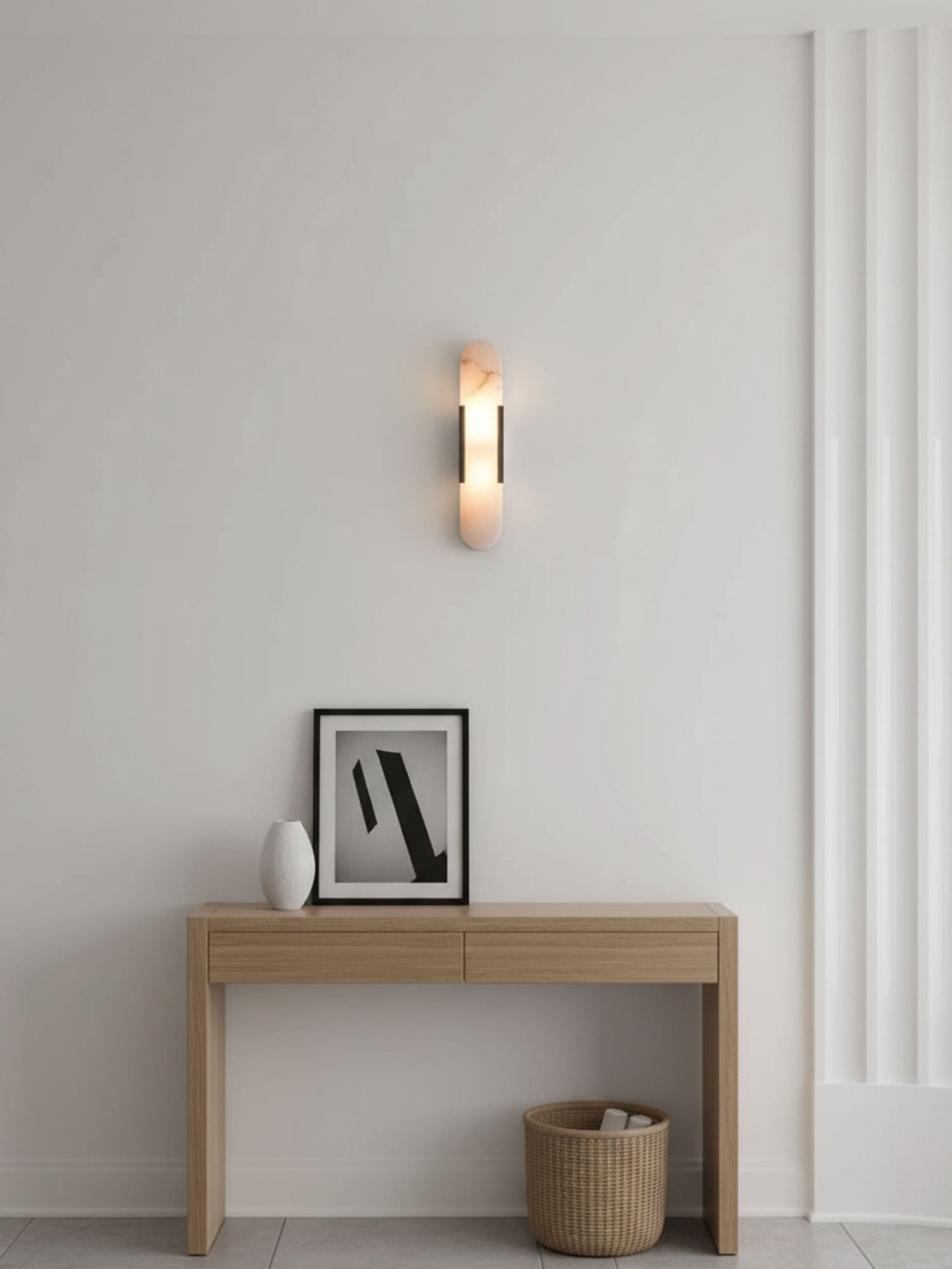 Wandleuchte mit Alabastermuster