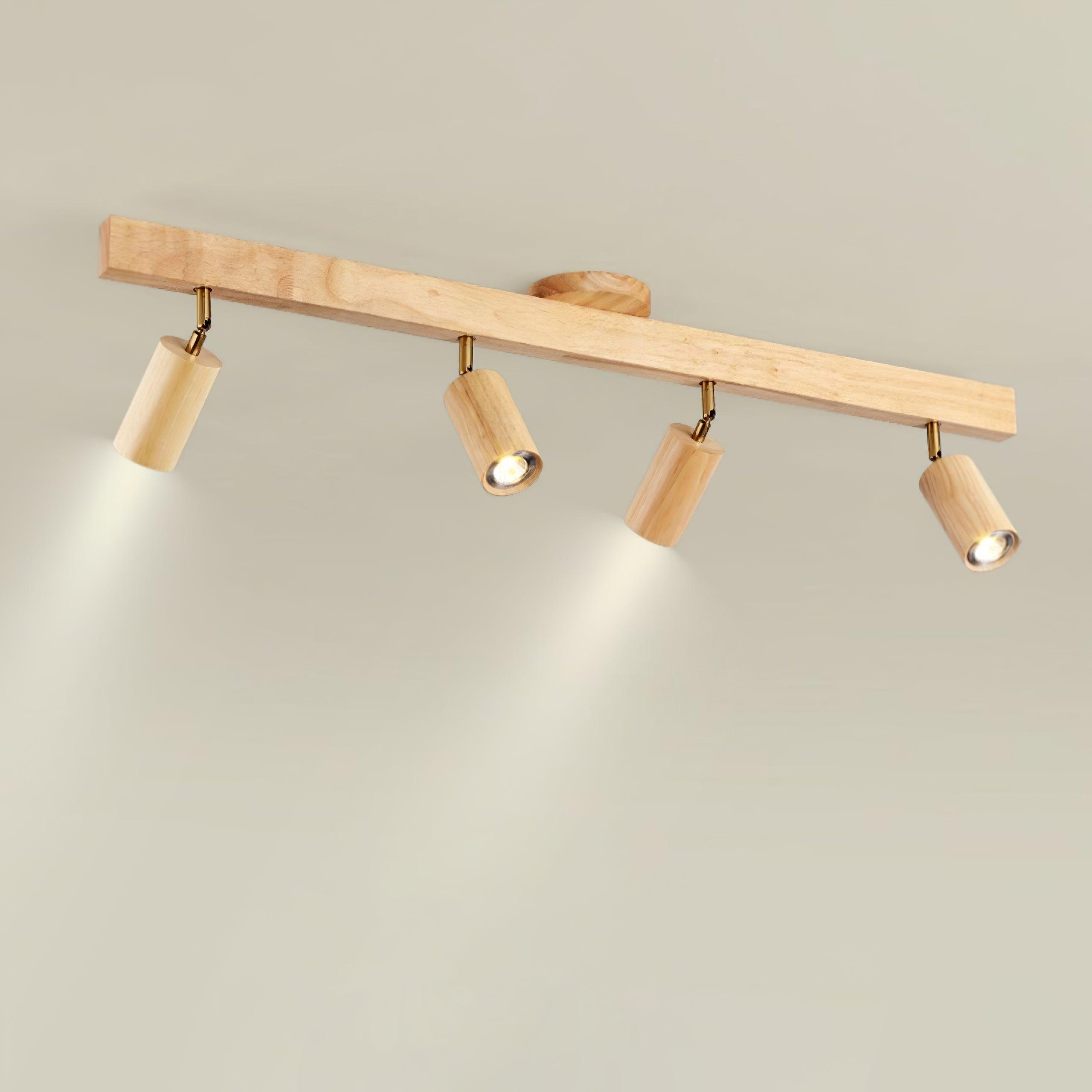 Innere Holzschienen-Deckenleuchten