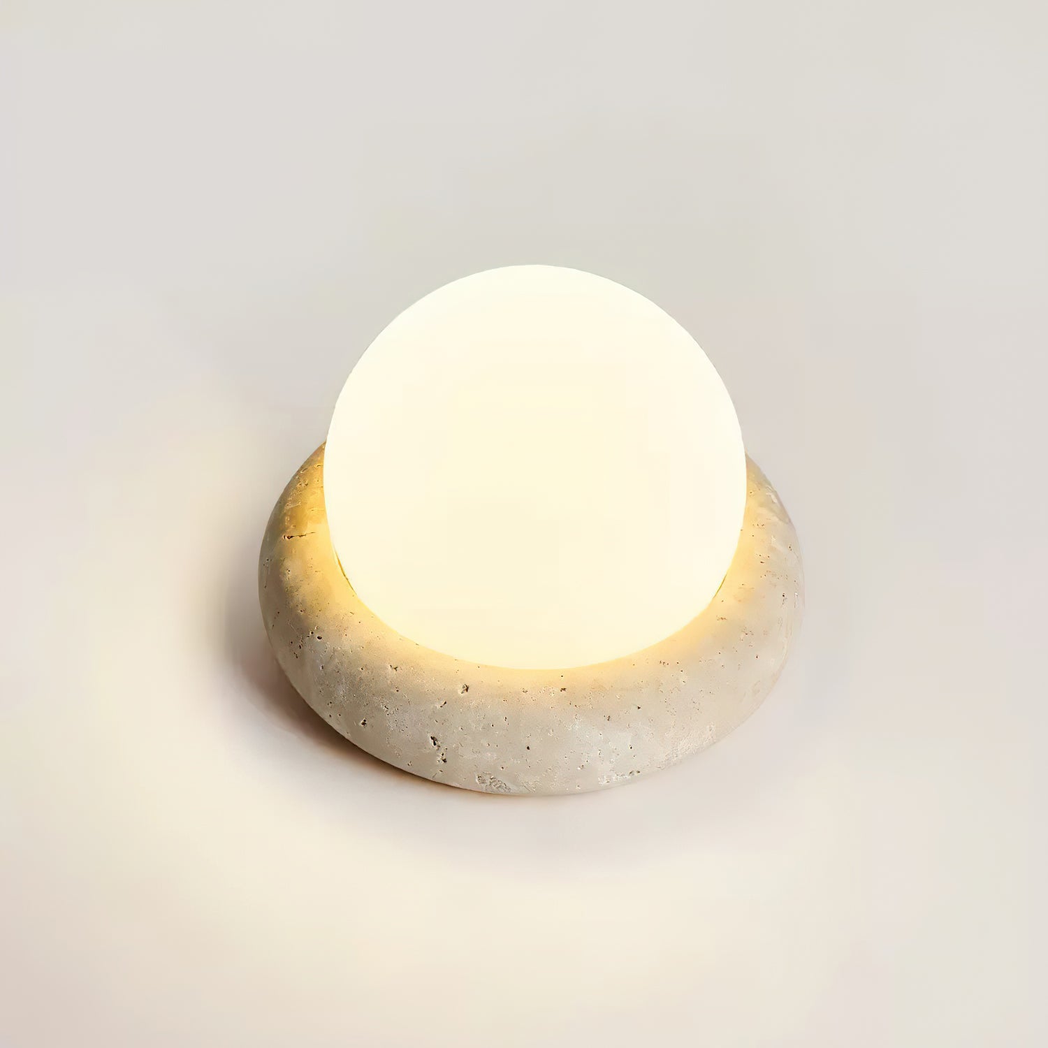Beton-Orb-Tischlampe