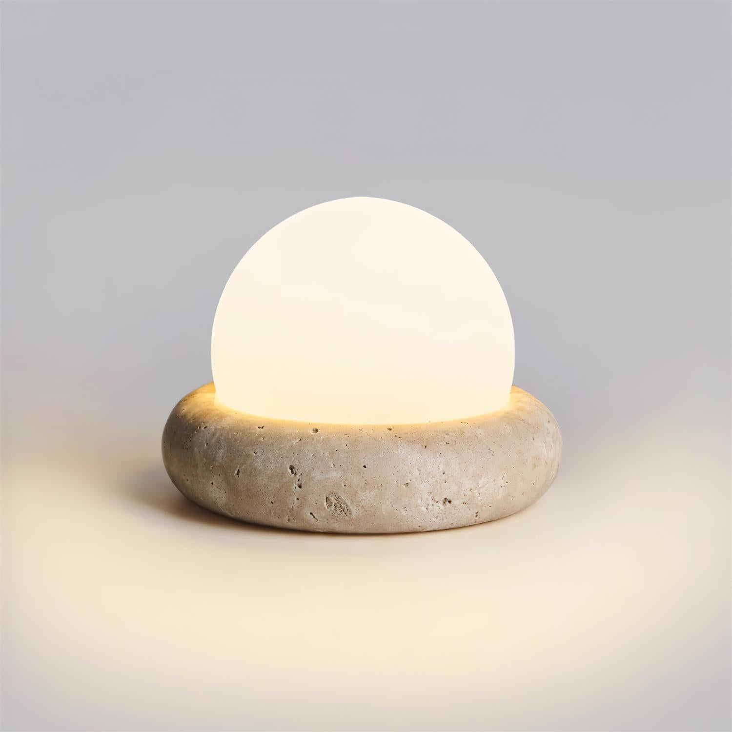 Beton-Orb-Tischlampe