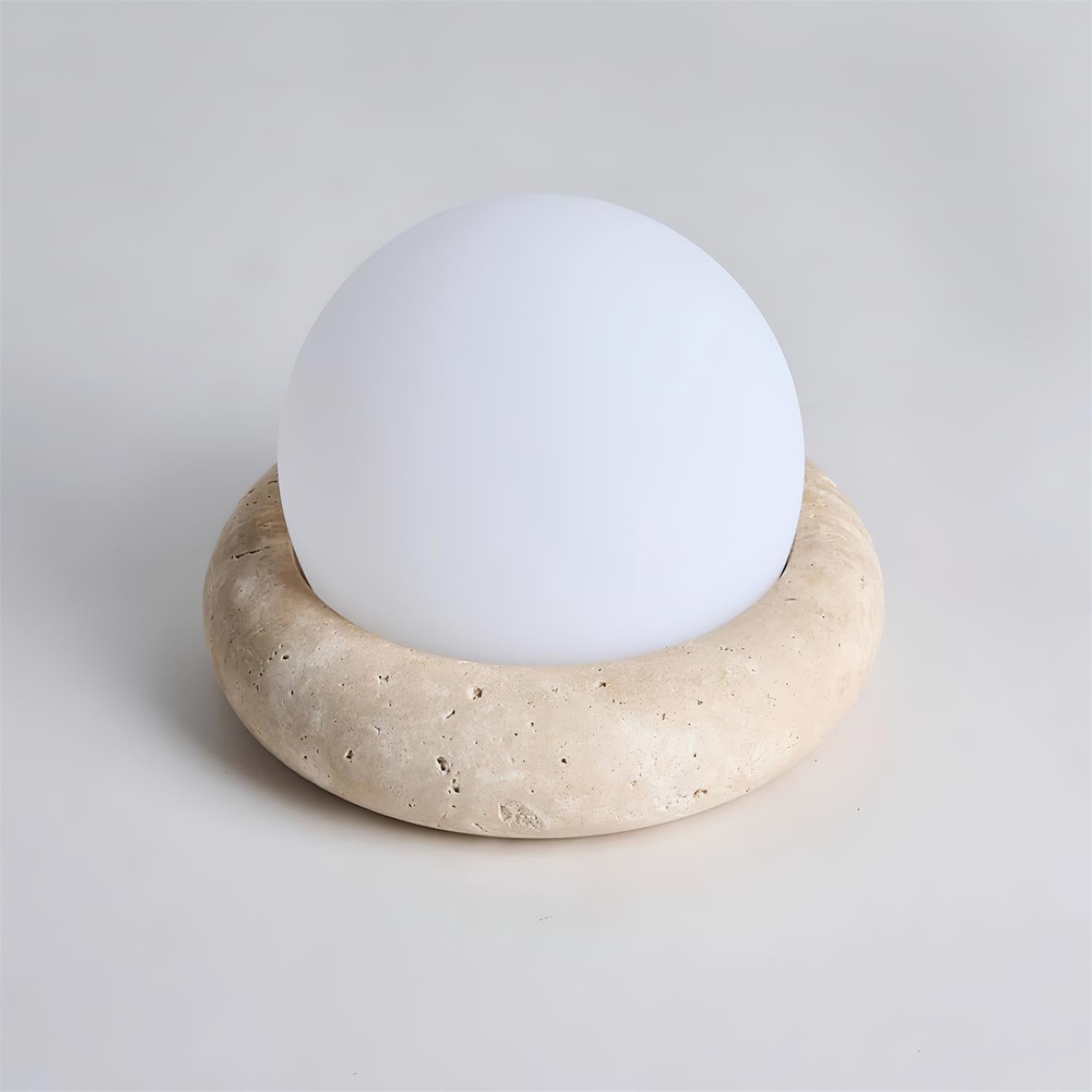 Beton-Orb-Tischlampe