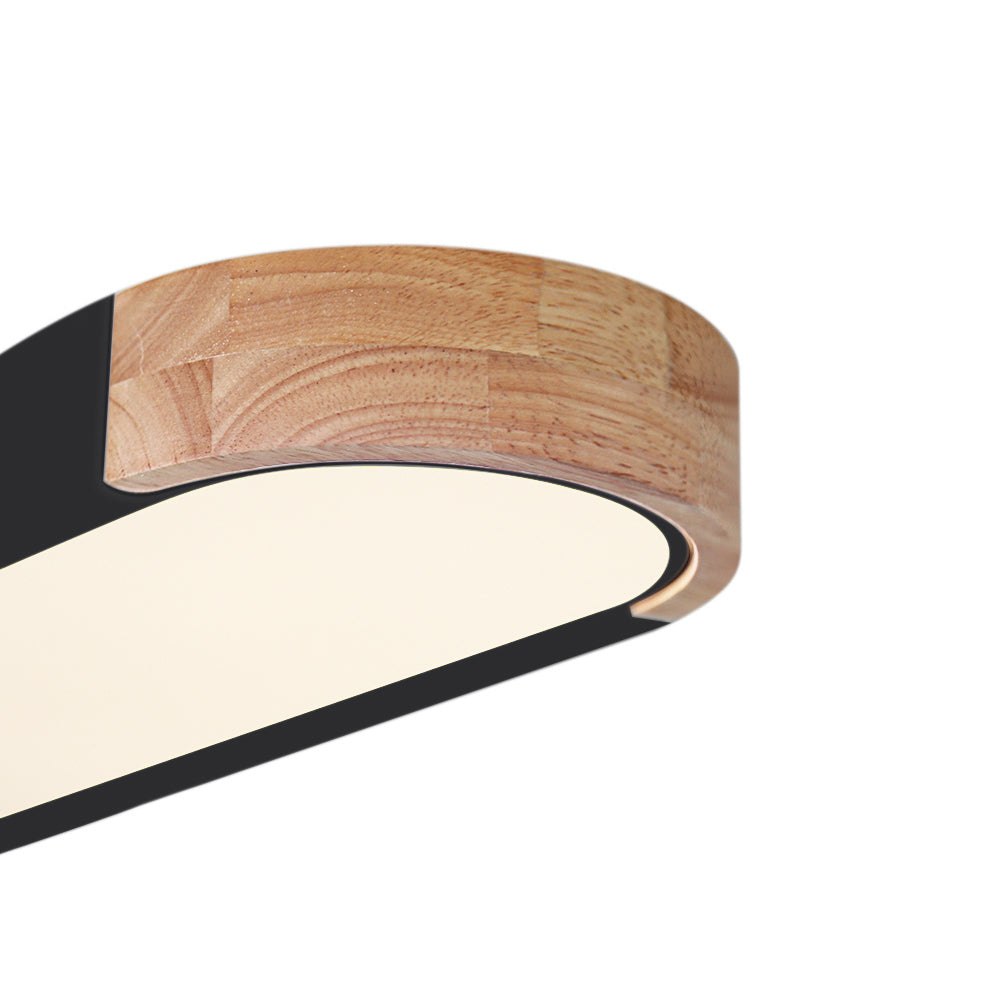 Einbau-Deckenleuchte mit Holzoptik