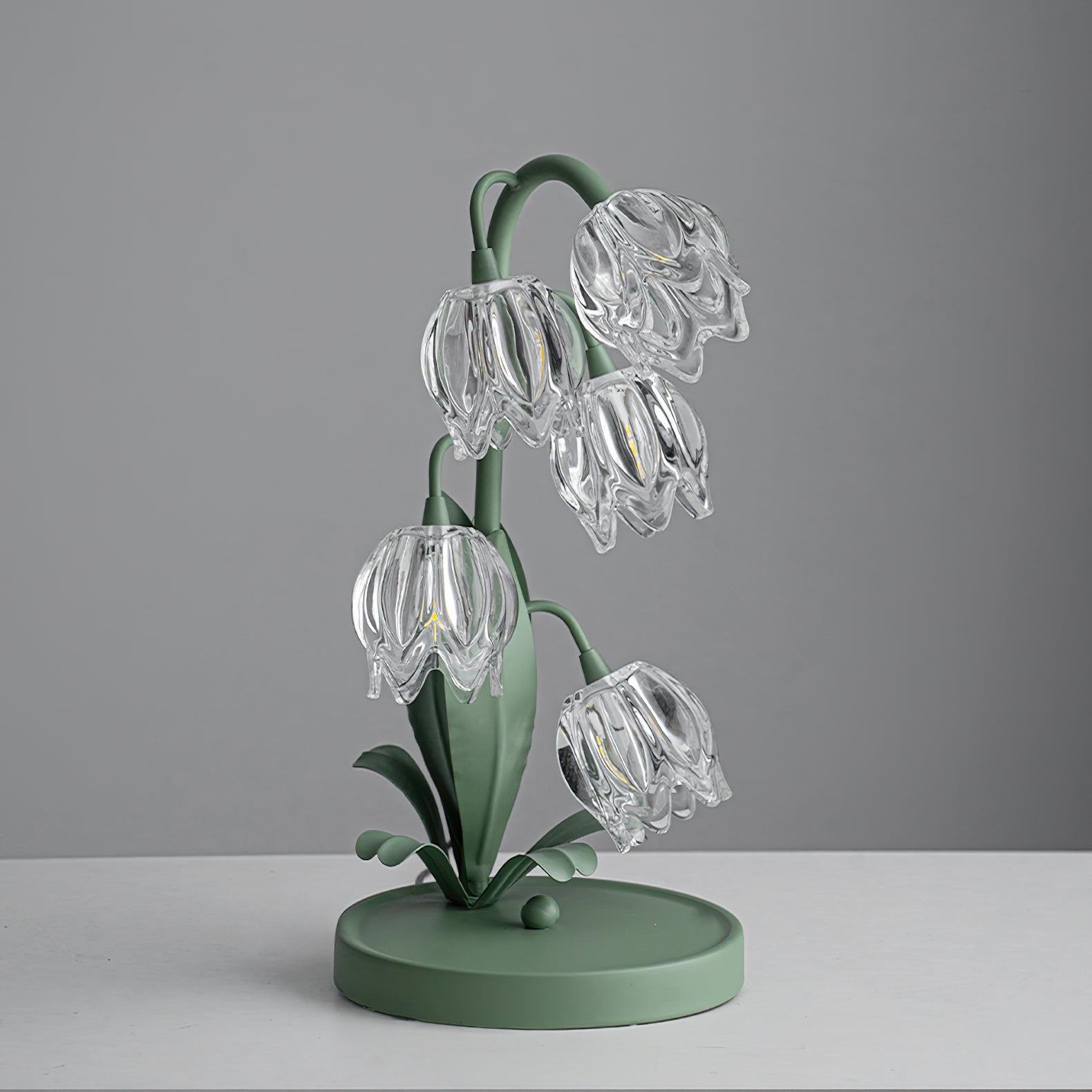 Blühende Blumen Tischlampe