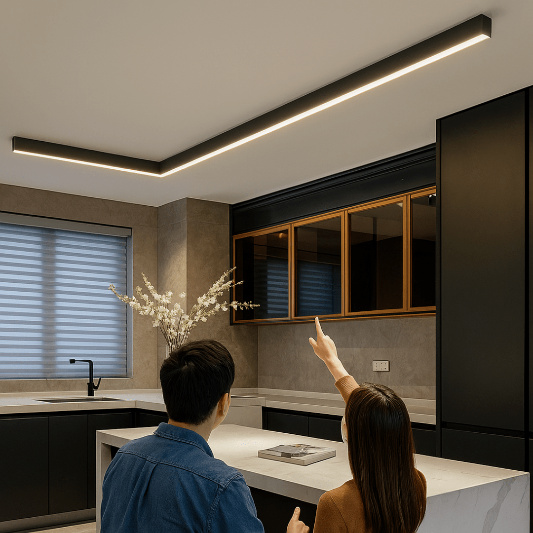Funktionale Deckenlampe für Innenräume integriert