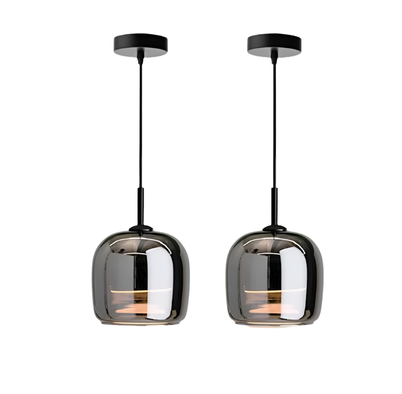 Rauchglas Kapsel Pendelleuchte