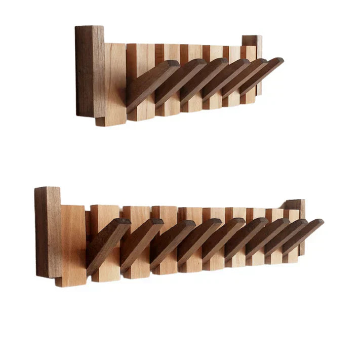 Wandhaken aus Holz für Mäntel und Jacken