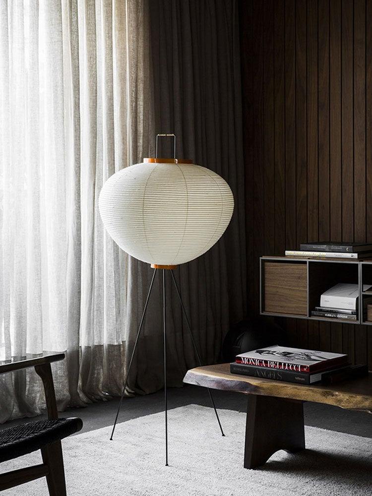 Reispapier Stehlampe | Wohnzimmer