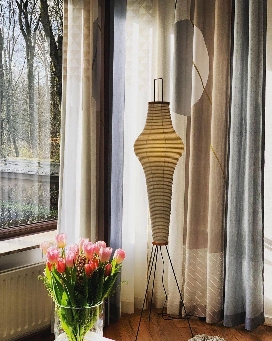 Reispapier Stehlampe | Wohnzimmer