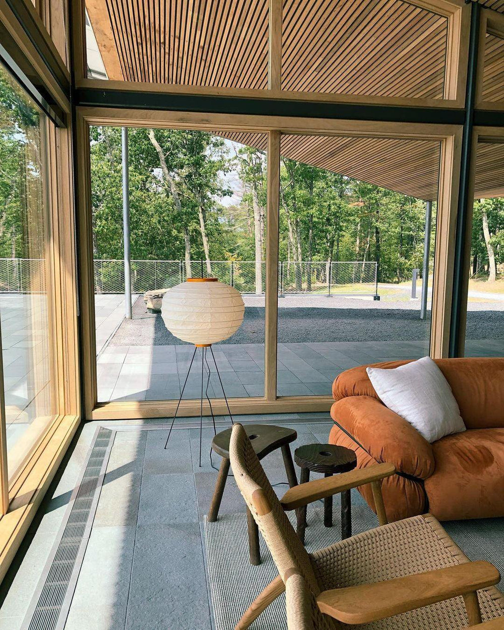 Reispapier Stehlampe | Wohnzimmer