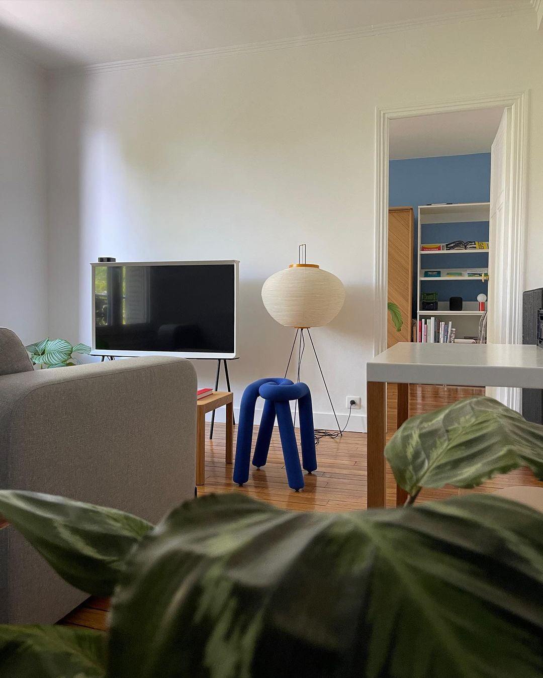 Reispapier Stehlampe | Wohnzimmer