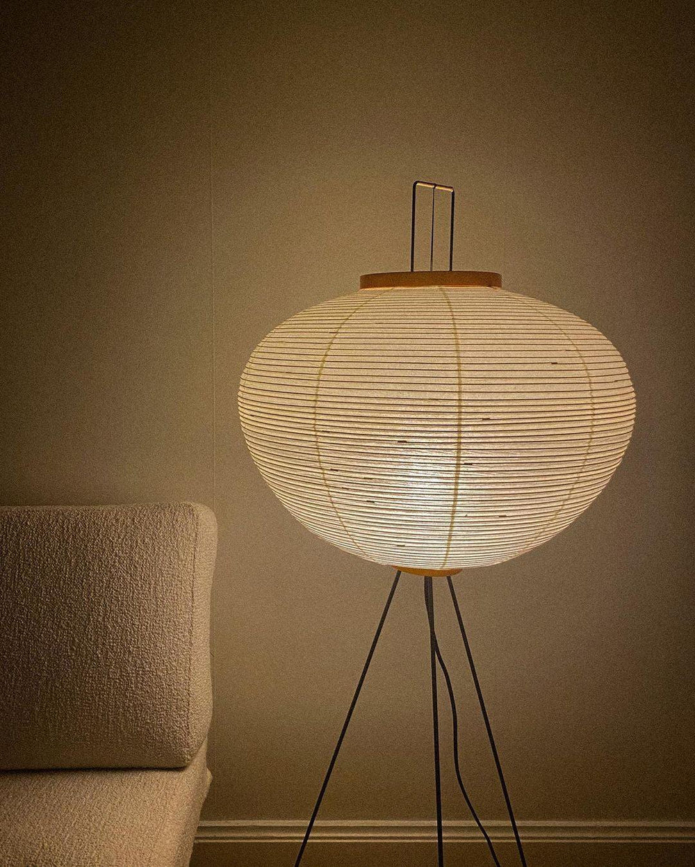 Reispapier Stehlampe | Wohnzimmer
