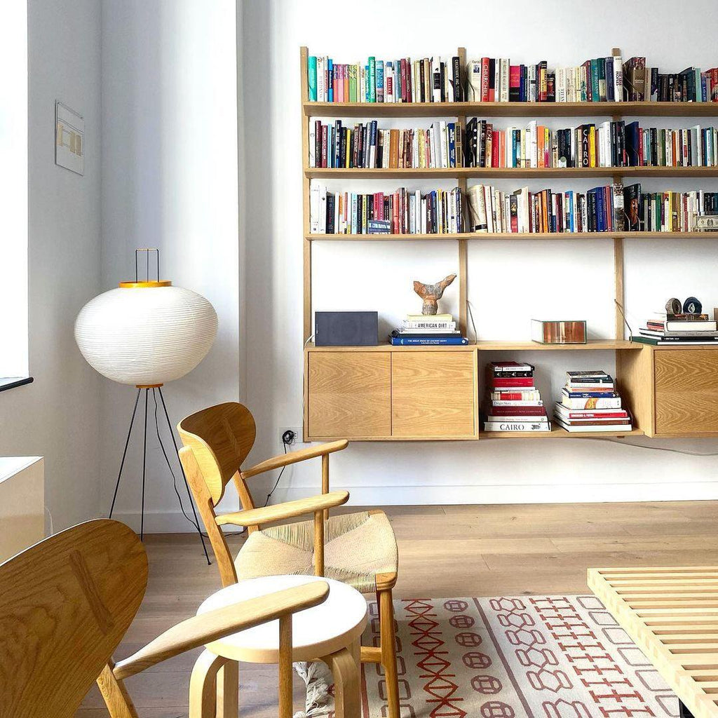 Reispapier Stehlampe | Wohnzimmer