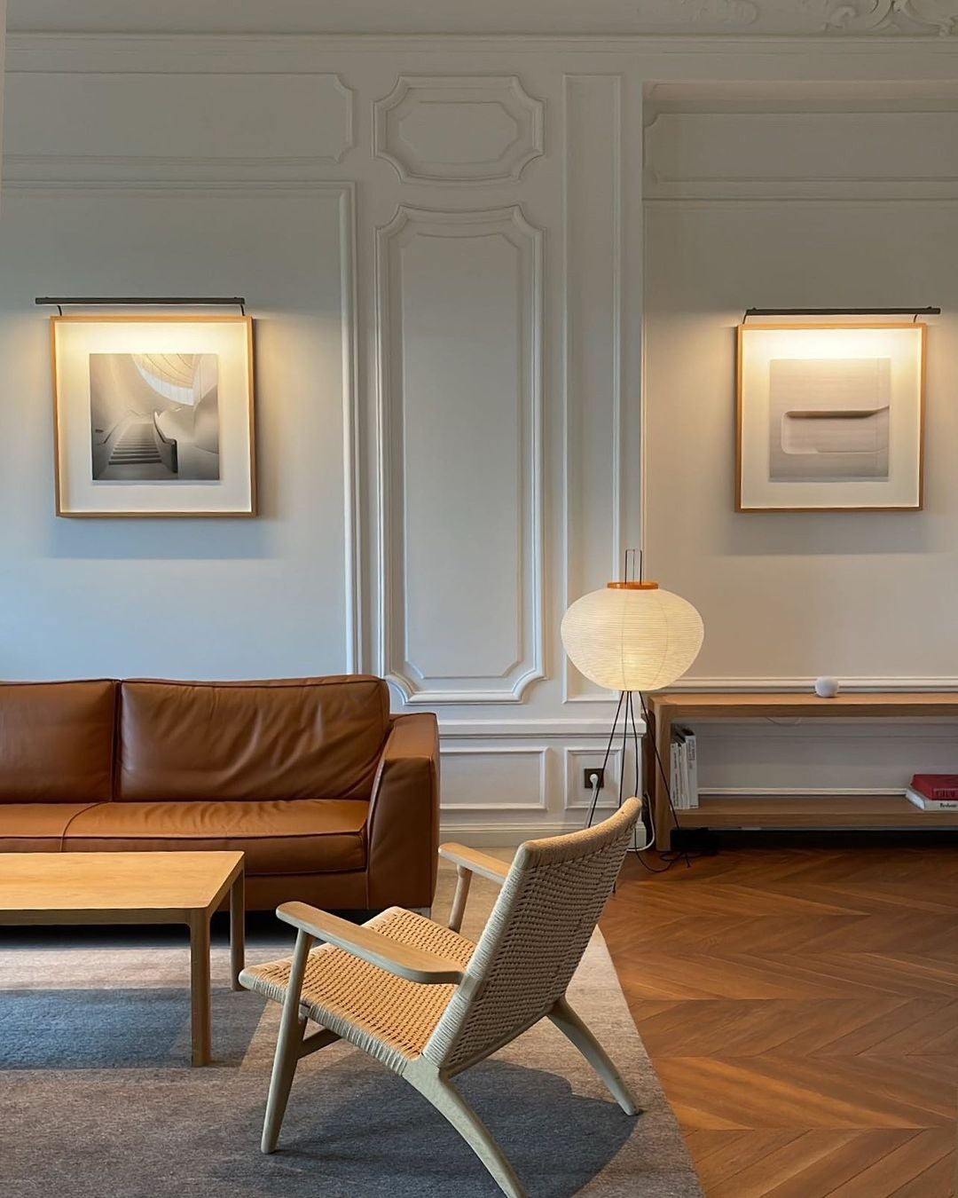 Reispapier Stehlampe | Wohnzimmer