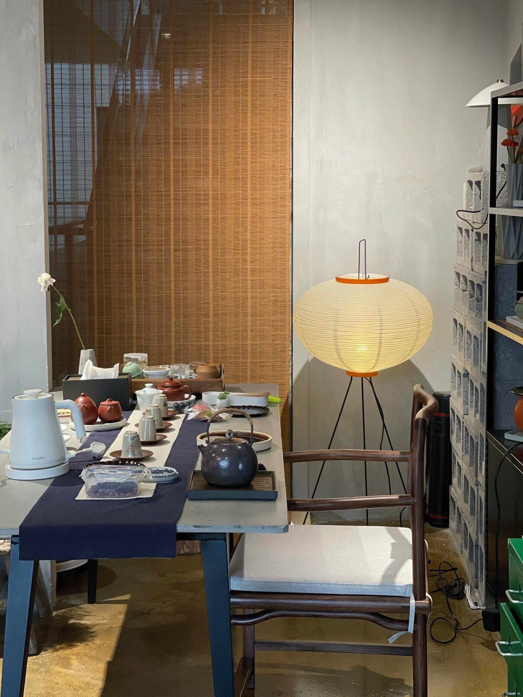 Reispapier Stehlampe | Wohnzimmer